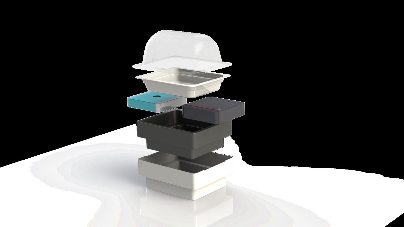 Exploded view of the GN 1/2 white set