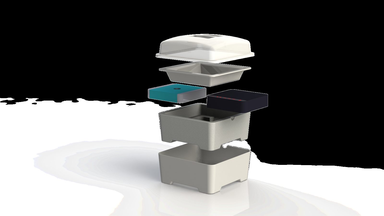 Exploded view of the S305 white set
